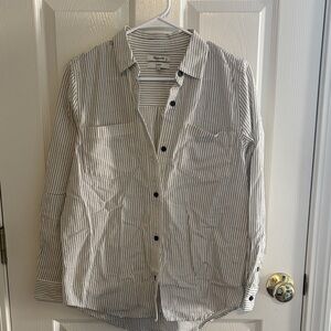 〰️ madewell striped button down